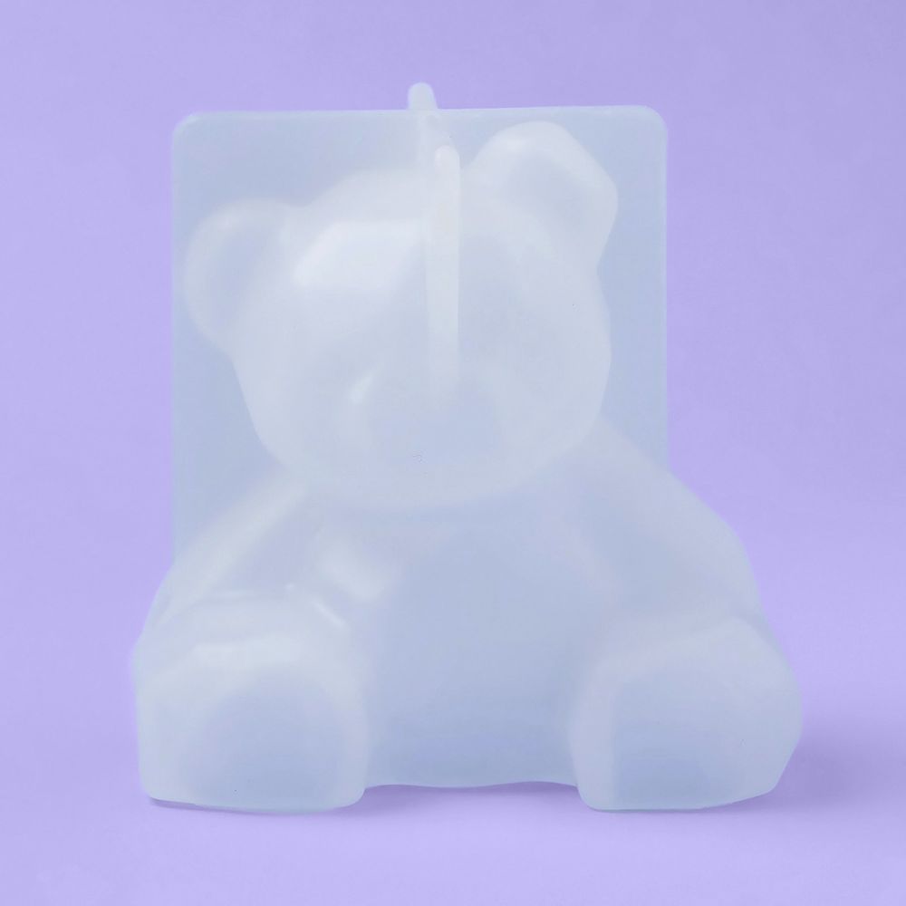 Молд для заливки «Медвежонок», силикон, 6.5×5.8 см, прозрачный