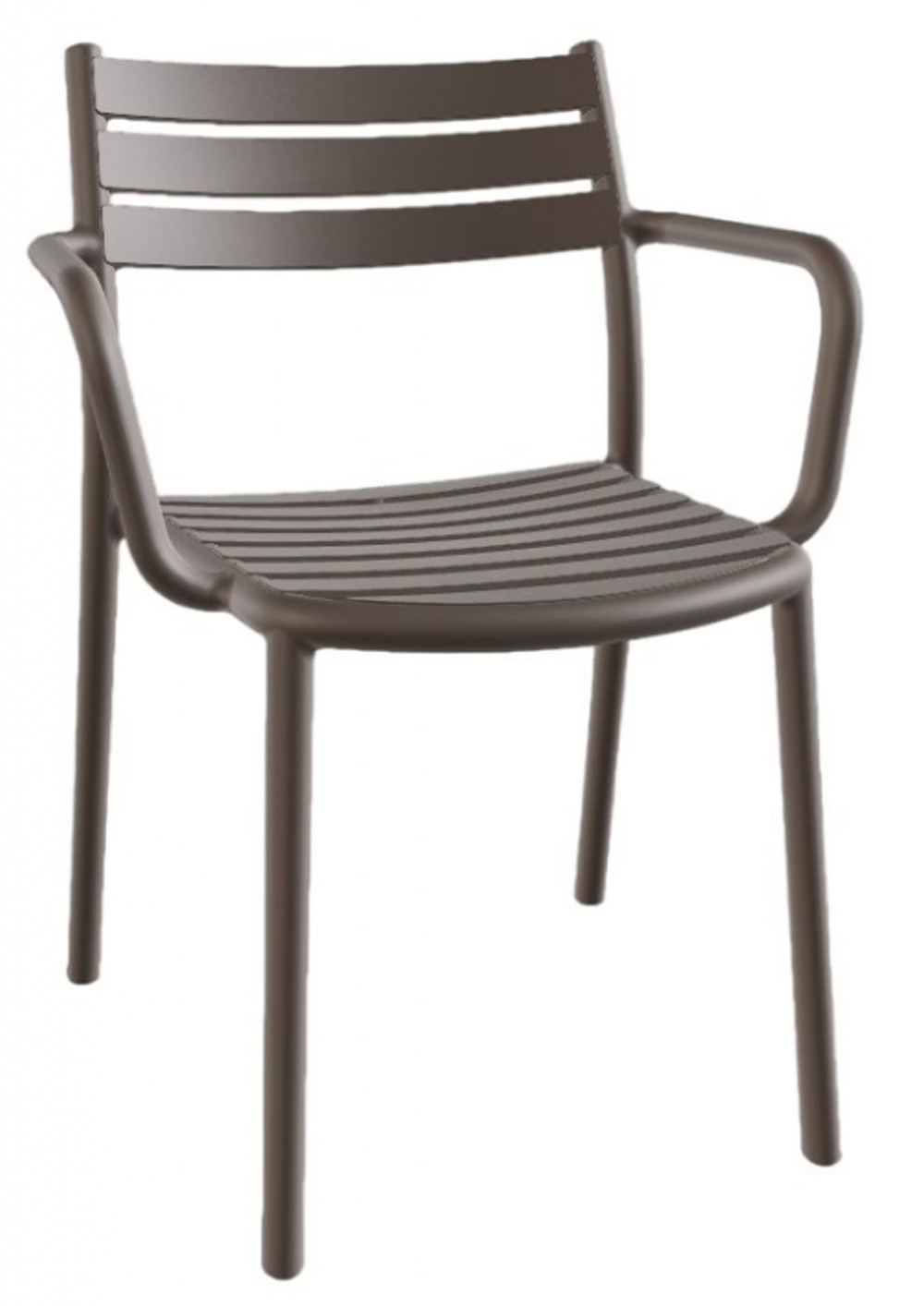 Кресло пластиковое Papatya Hisar-K, тортора