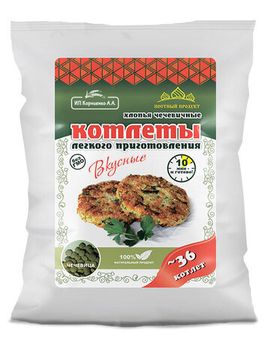 Хлопья (котлетные) чечевица   500г