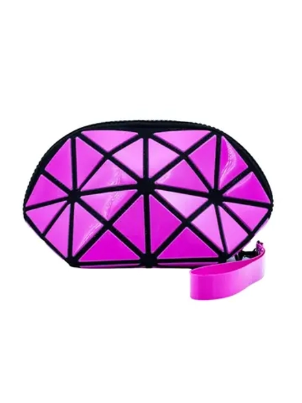 COSMETIC BAG - РОМБОВИДНАЯ КОСМЕТИЧКА ПЕНАЛ РОЗОВАЯ COSMETIC BAG PINK, 1 ШТ.