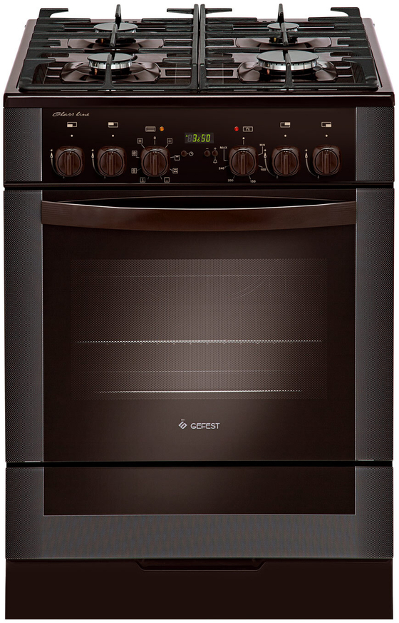 Гефест 6502-03 0045 коричневый Плита комбинированная