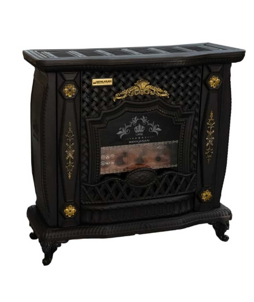 Газовый камин BEHKARAN  MT 383 Черный матовый (120м2)