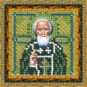 "Икона Прпд.Сергий Радонежский"-119ПМИ вышивка