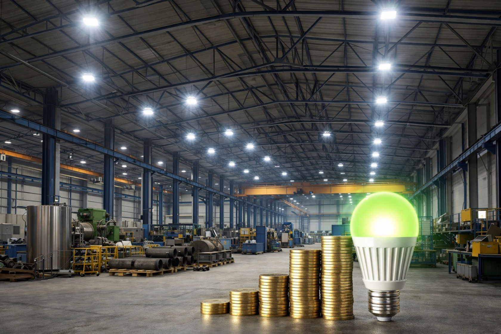 Энергоэффективное освещение промышленных объектов: мифы и реальность окупаемости