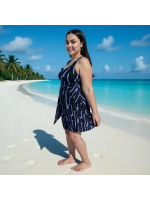 Купальник-платье слитный большой размер