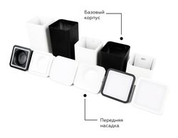 Ambrella Корпус светильника накладной для насадок 70*70mm DIY Spot C7806