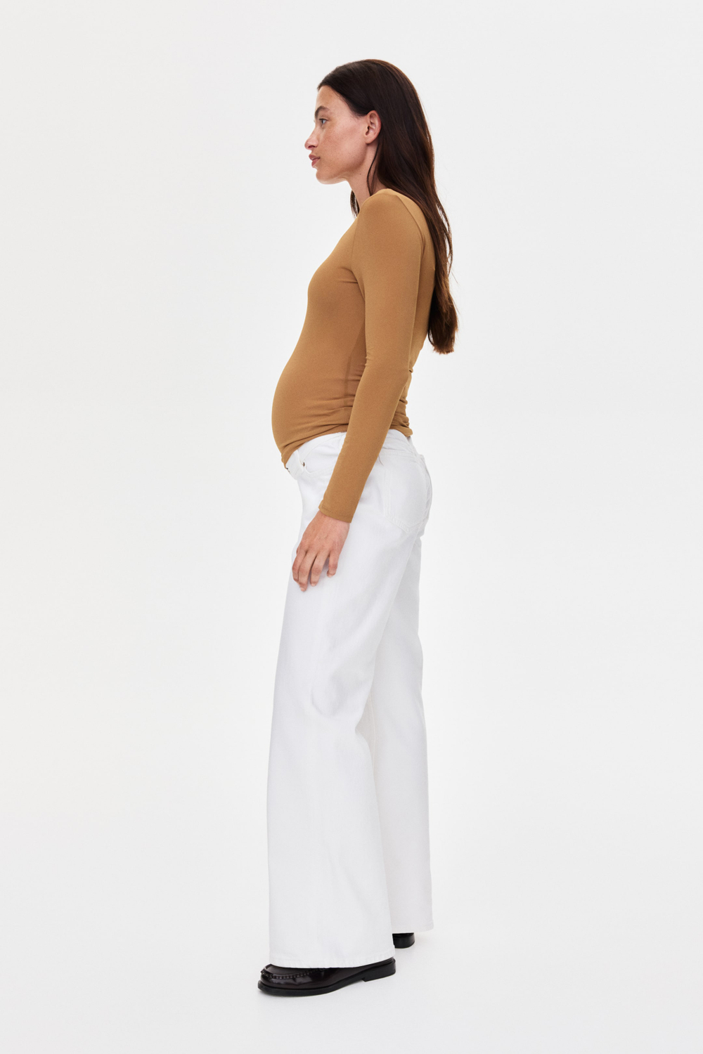 H&M Широкие джинсы для беременных, белый