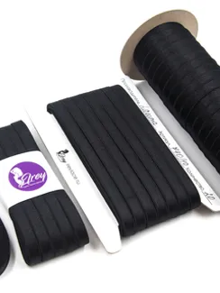 170 740/10 ОПТ Бретель глянец Lauma Fabrics, 10 мм, черный 170