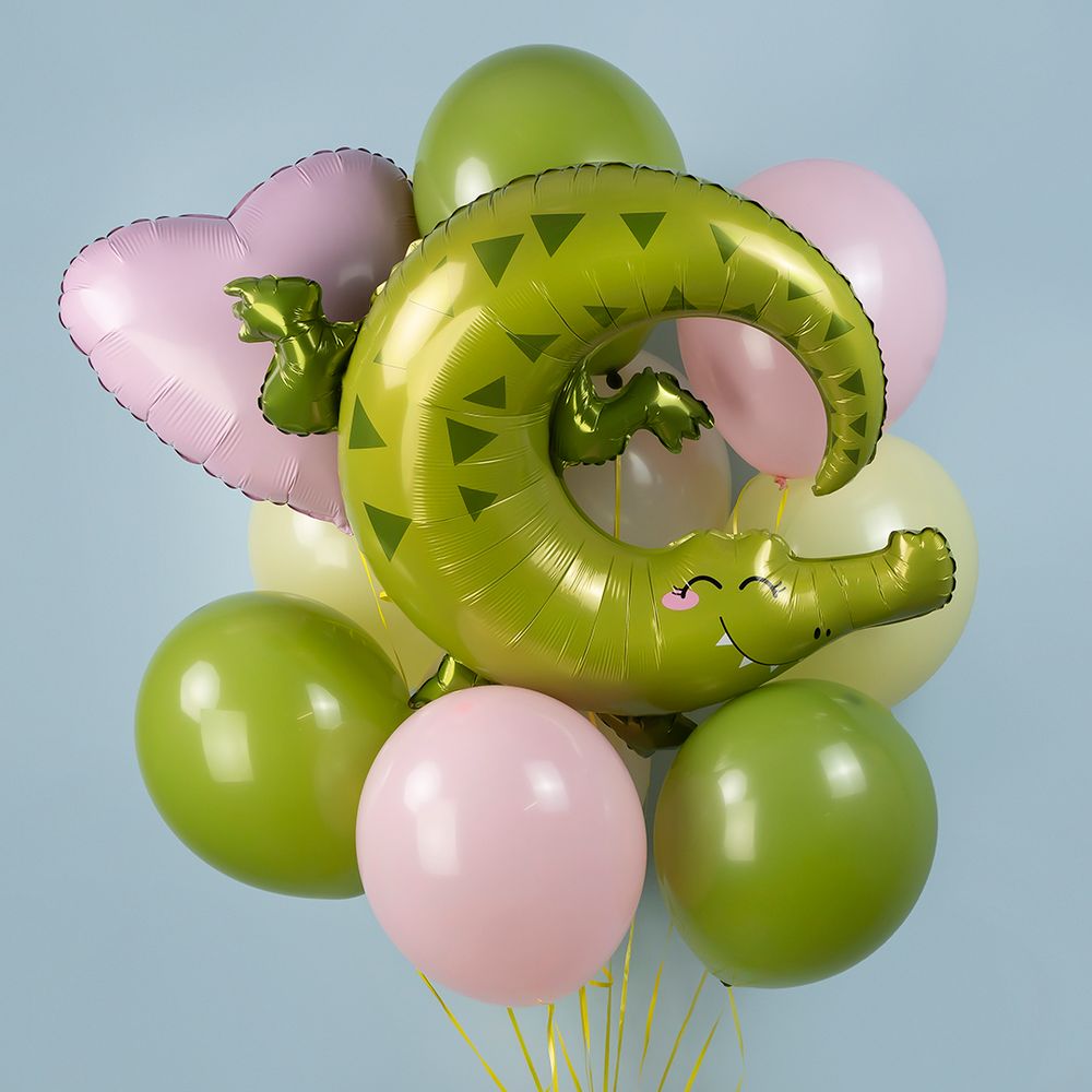 Шар (35''/89 см) Фигура, Крокодил Аллигатор, 1 шт.