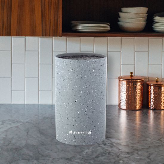 Подставка для ножей 18 см. круглая Kamille KM-7604