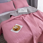 Покрывало однотонное двустороннее ODP008, размер 160*220, наволочка 50-70 1 шт