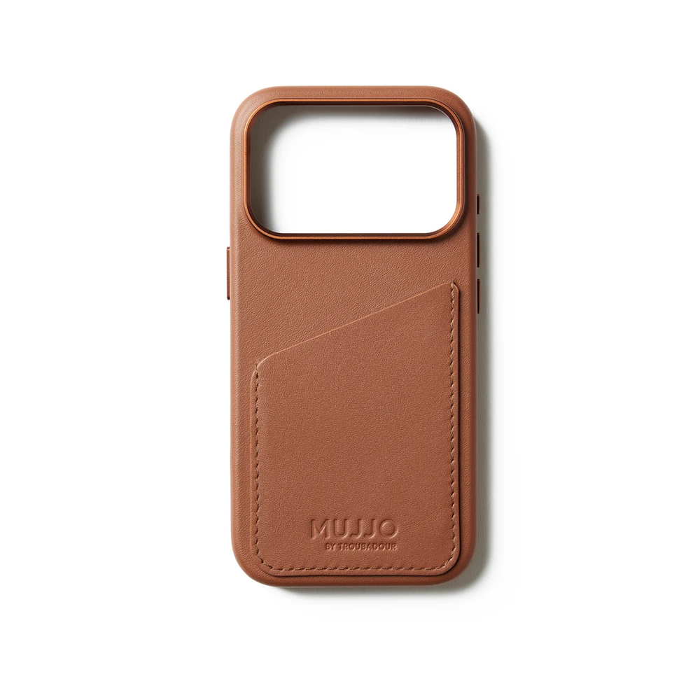 Чехол Mujjo Wallet Leather для iPhone 17 Pro песочный