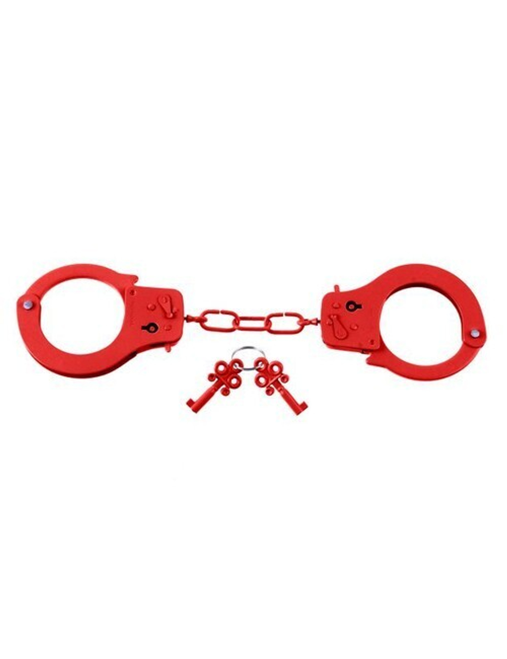 Наручники металлические Designer Cuffs красные (Цвет: красный)