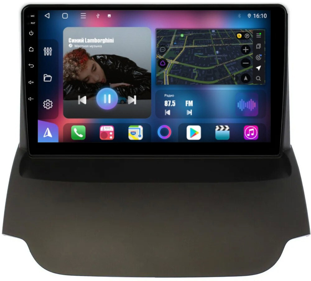 Магнитола для Ford EcoSport 2014-2017 - FarCar BM232M монитор 9.5" QLED на Android 14, TS10, 4+32Гб, CarPlay, 4G SIM-слот