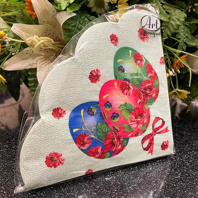 ПРАЗДНИЧНАЯ Rondo Салфетки бумажные 33*33, 12л, 15шт.в кор