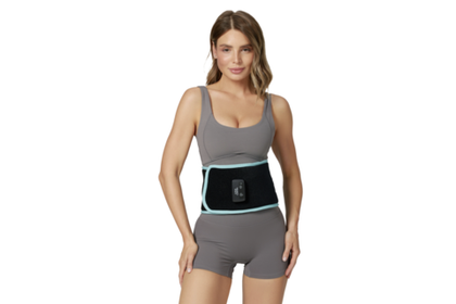 Пояс массажный CleverCare для похудения с эффектом сауны, цвет черный