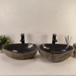 Раковина из речного камня ПАРА! RS-65485 49*33*15 0865