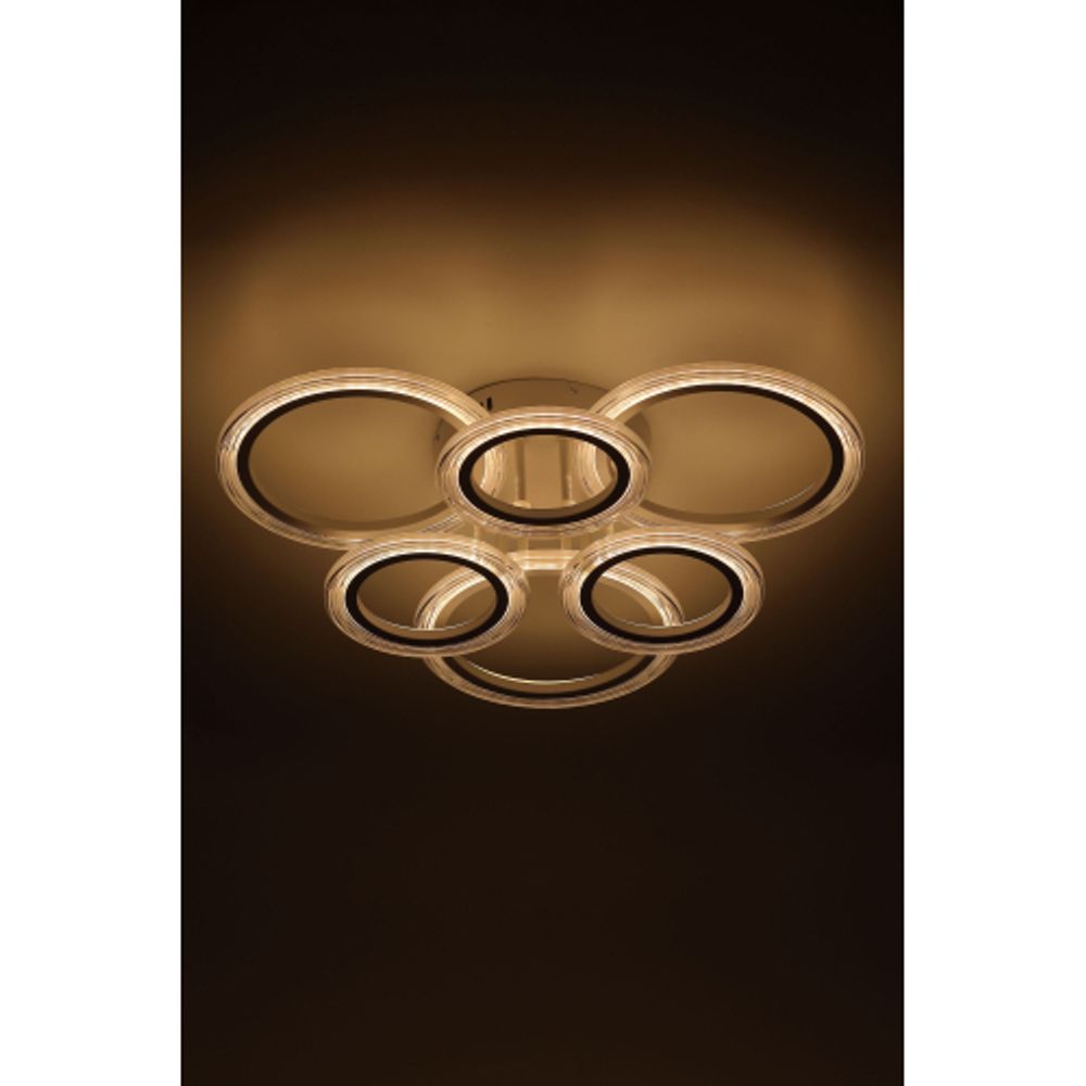 Светильник потолочный светодиодный ЭРА Модерн Ring CLL-1-90W 3K-6,5K RC WH с ДУ белый | Светильники SPB-6 с ДУ