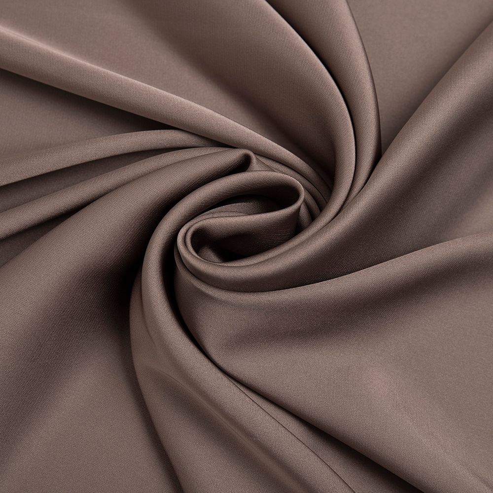 Атлас Армани стрейч, 90 гр/м2, 145 см, кофейный