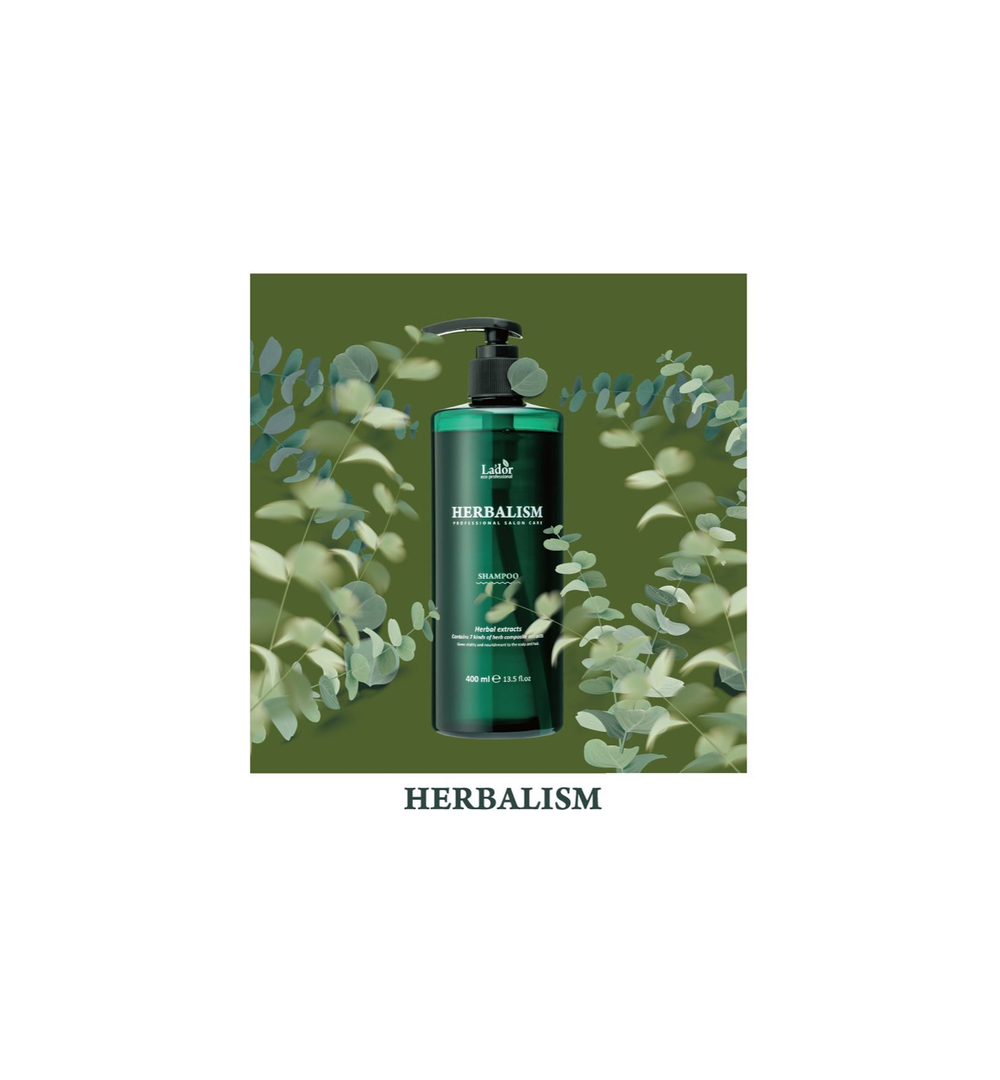La'dor Herbalism - травяной шампунь против выпадения волос /   400  ml  / GTIN 8809181931835