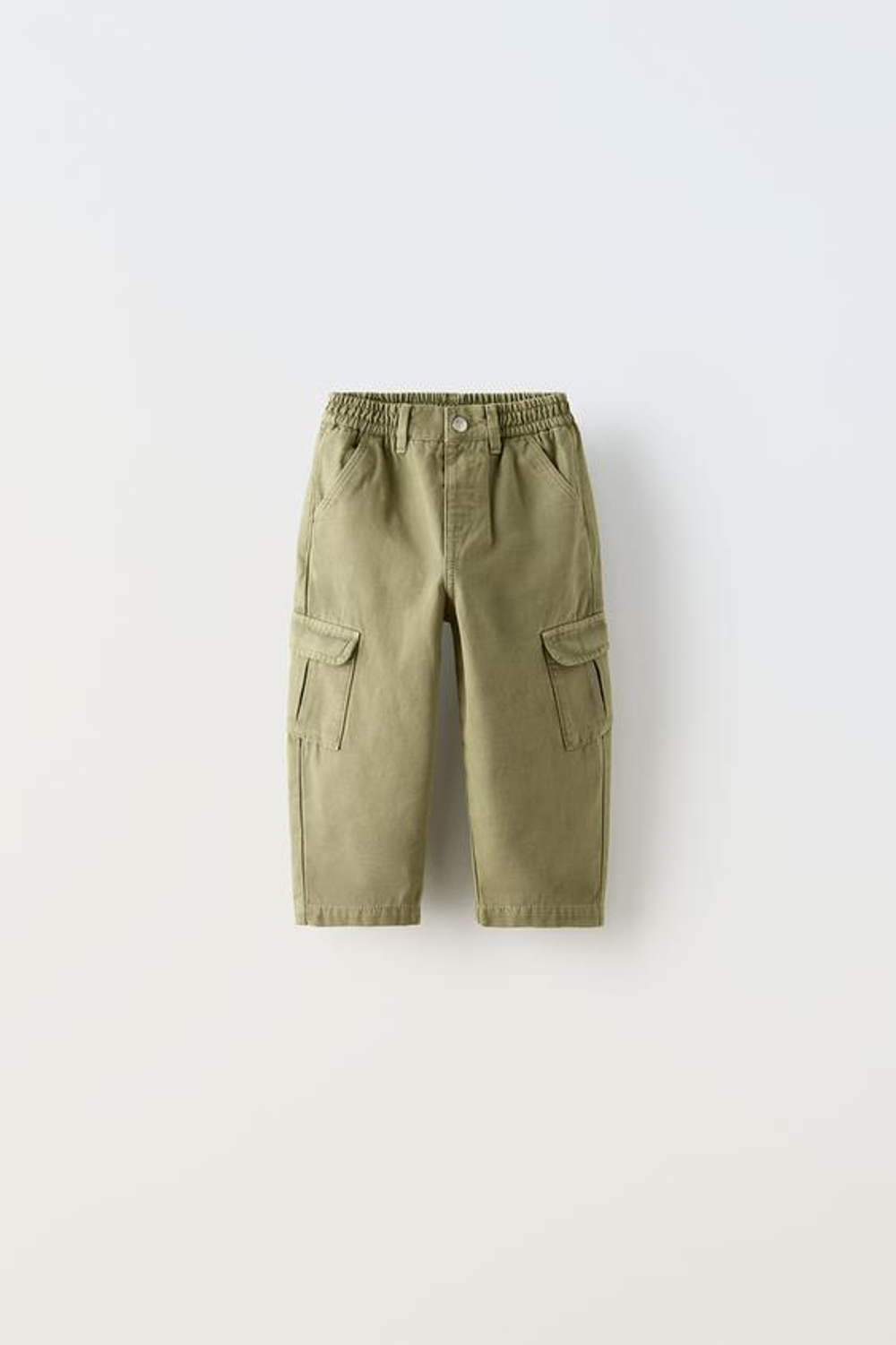 ZARA БРЮКИ КАРГО ОБЪЕМНОГО КРОЯ, ХАКИ