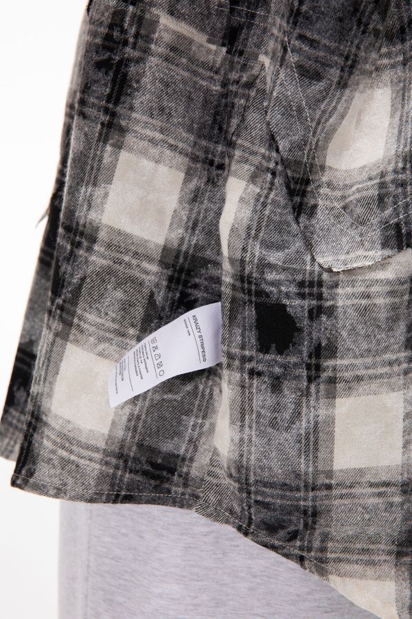 Рубашка Destroy 2.0 черно-белая - фото 6