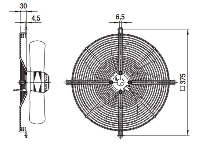 Вентилятор осевой S4D315-BP10-30