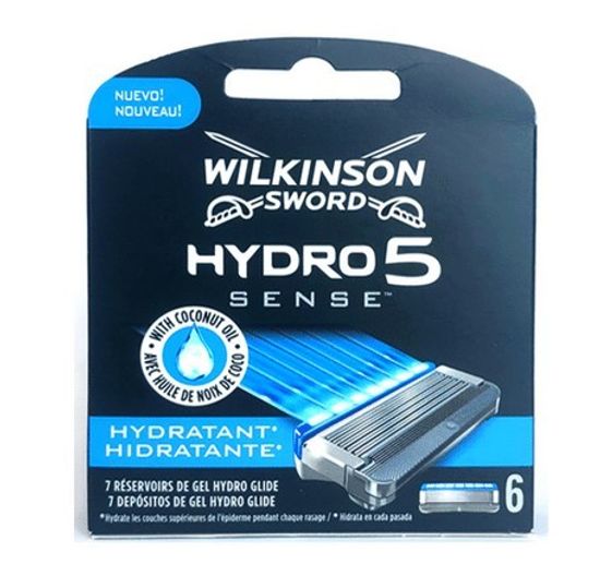 Сменные лезвия Wilkinson Sword Hydro5 SENSE Hydratant, 6 шт