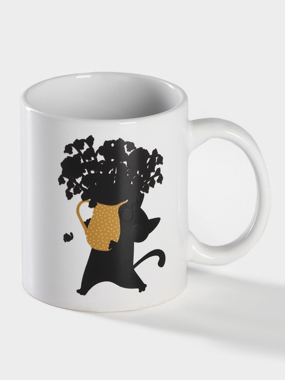 Кружка - хамелеон Доляна «Мечтай и улыбайся», 350 мл, керамика, белая