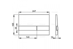 Кнопка M1741 управления (хром - глянцевая)