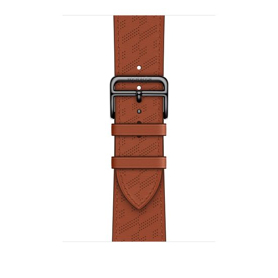 Apple Watch Hermès 45mm Silver Stainless Steel Case with H Diagonal Single Tour Cuivre