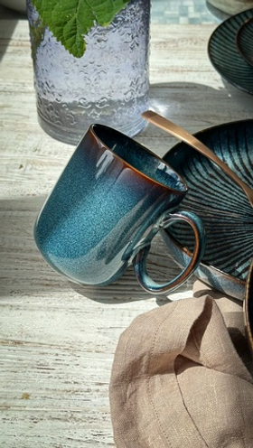 Кружка 390 мл, d 8,7 см h 10,6 см, ATLANTIS