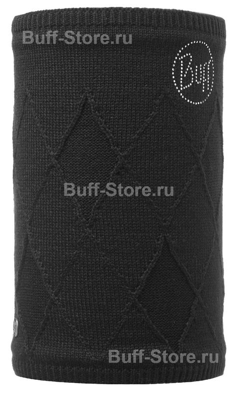 Шарф-труба вязаный Buff Stella Chic Black Фото 1