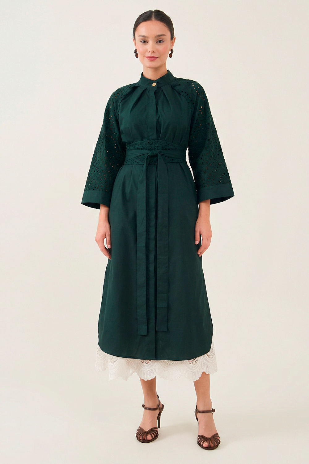 Платье кимоно ажурное