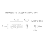 Вставка к молдингу NPU-437.1L