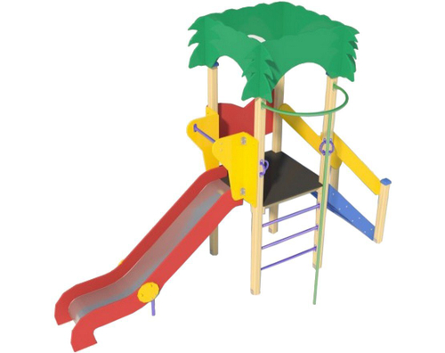 Детский игровой комплекс Джунгли РИО Н-1200 (металлический скат) ДИО 02080