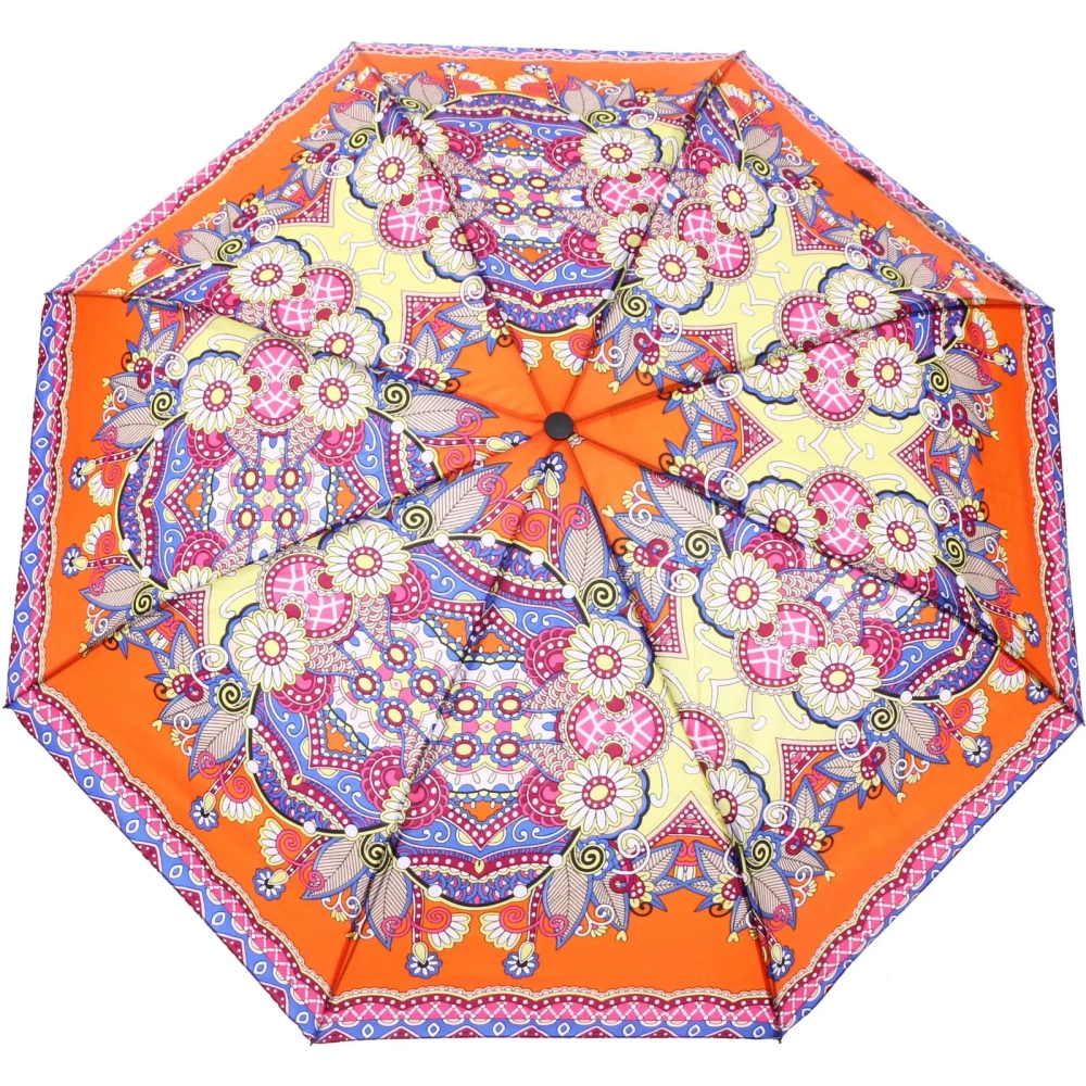 Зонт женский полуавтомат «Фиора», микс 6 цветов, 8 спиц, d-100см, длина в слож. виде 30см