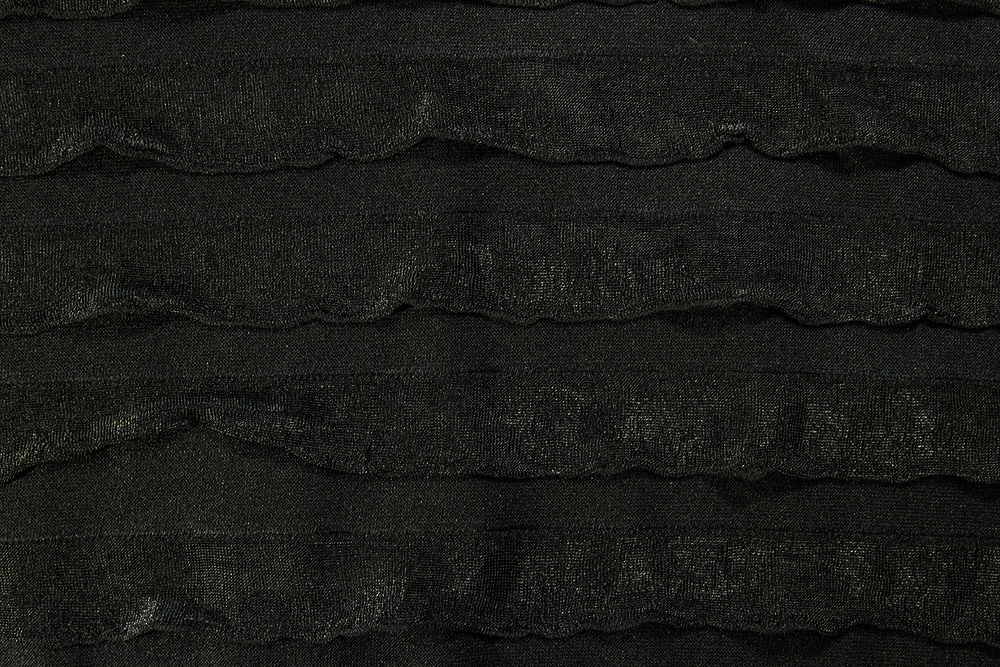Ткань Оборка черная арт. 122191