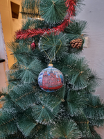 Шар стеклянный "Спас на крови",  ручная роспись