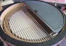 Сковорода двусторонняя чугунная полукруглая для керамического гриля Kamado Joe Classic (1 шт.)