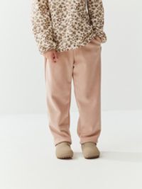 Брюки вельветовые "Пудровый беж" утепленные