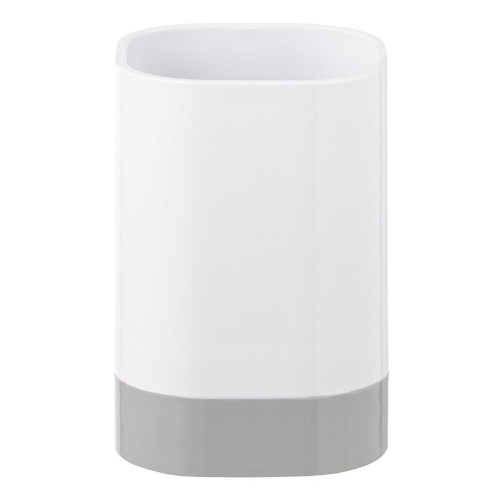 Стакан для зубных щеток Tyer, 470 мл, белый/серый