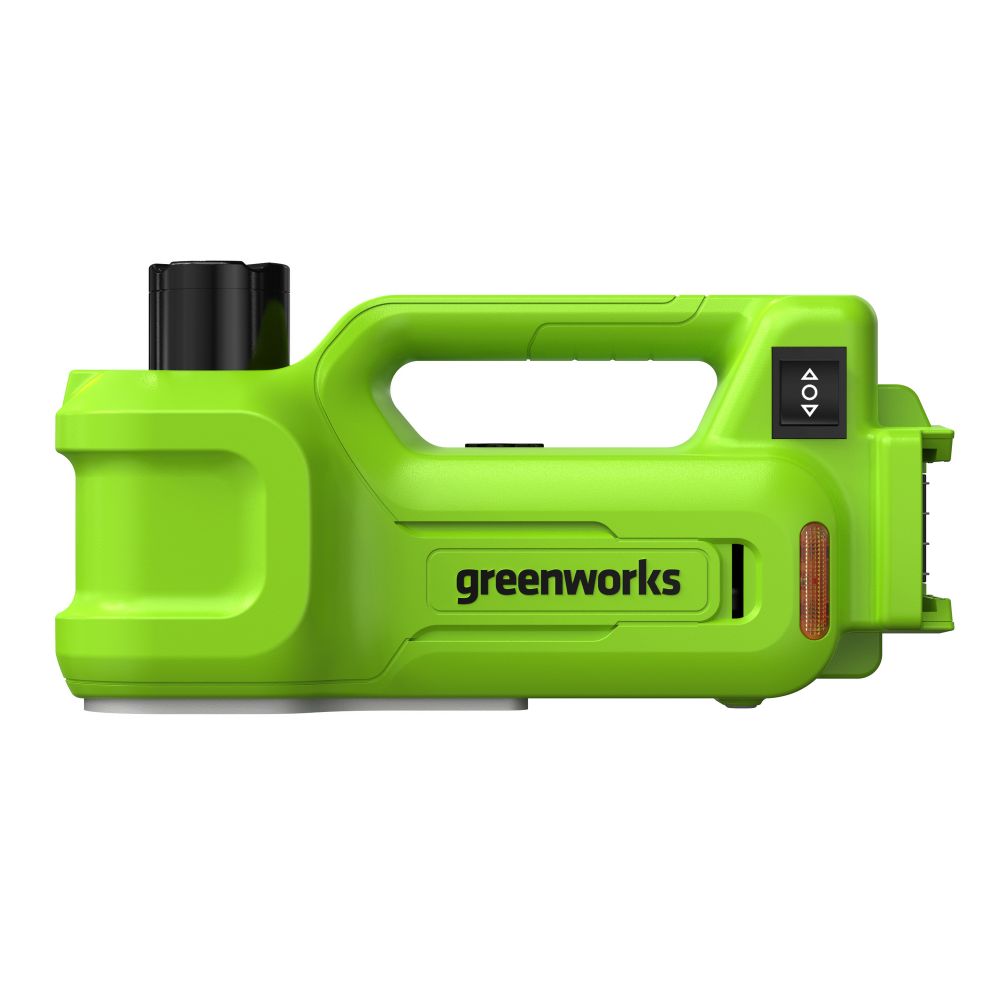 Домкрат автомобильный гидравлический аккумуляторный Greenworks Арт. 3401407UA, 24V, c АКБ 2Ач и ЗУ в сумке