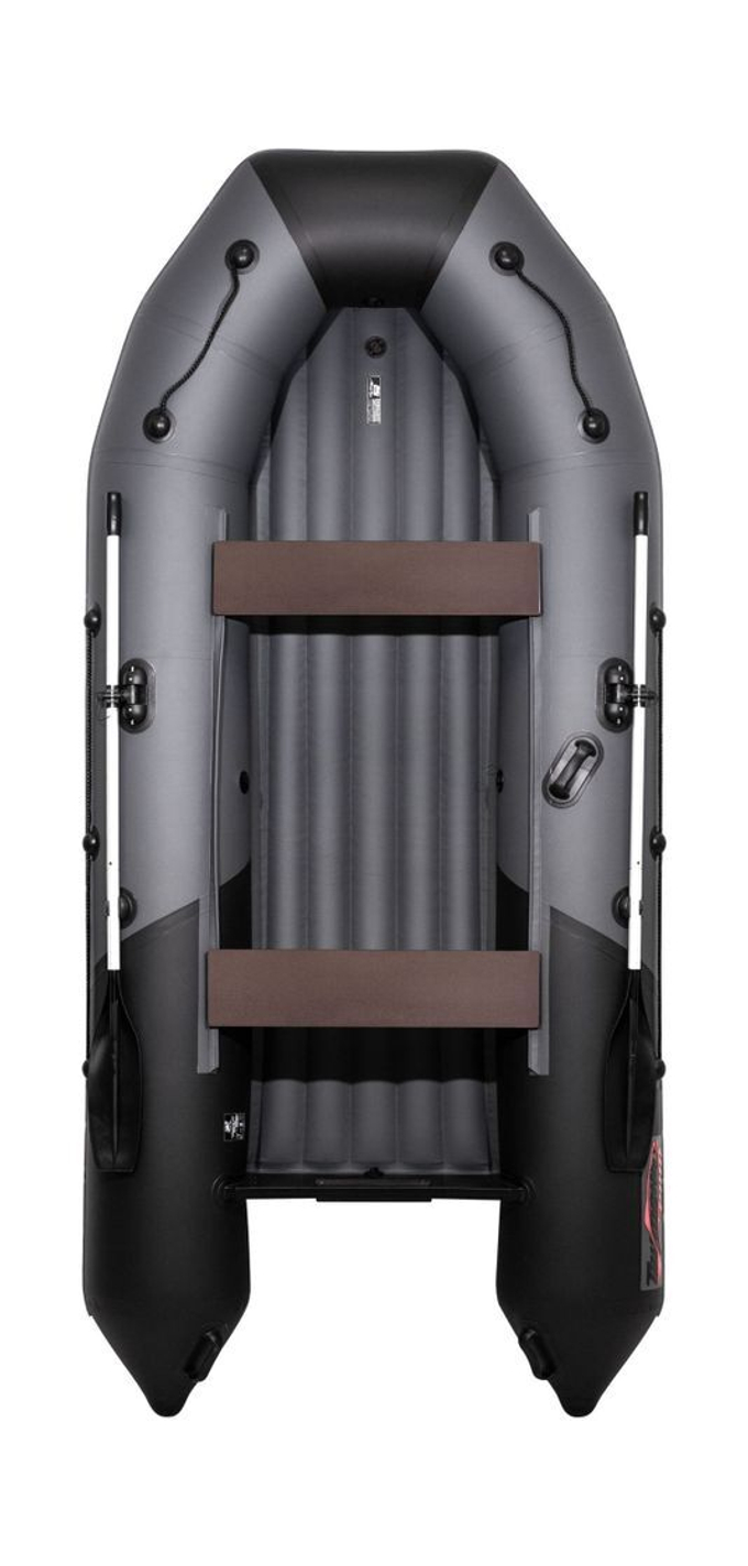 Надувная лодка ПВХ, Таймень NX 3400 НДНД PRO, графит/черный