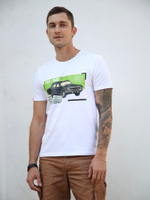 Футболка волга газ Город Горький белая