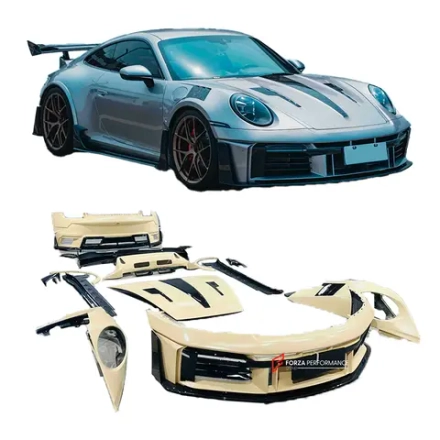 Широкий карбоновый обвес в стиле Ghost для PORSCHE 911 992.1 Carrera S 2019–2025 Порше