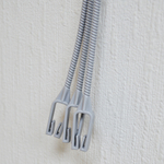 Подвес для кашпо, серый жемчуг