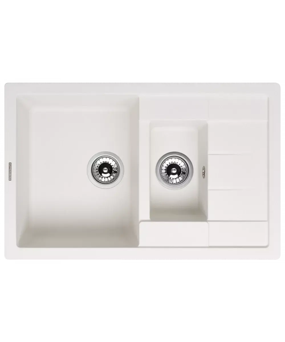 Кухонная мойка Kuppersberg MODENA 1,5B1D WHITE ALABASTER фото 