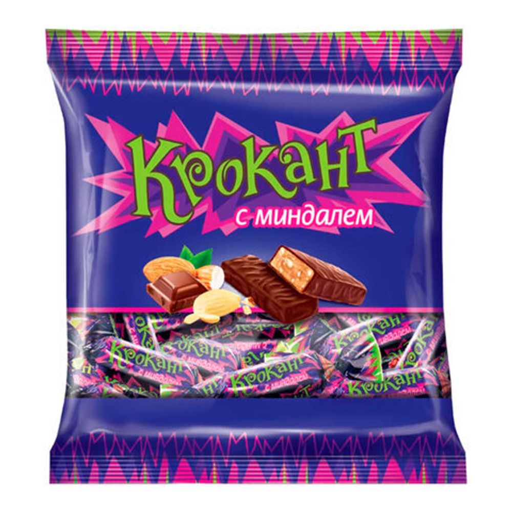 Конфеты шоколадные ЯШКИНО "Крокант", грильяж с миндалём и арахисом, пакет, 500 г, НК555