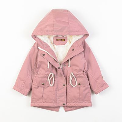 Parka with faux fur - Dusty Rose